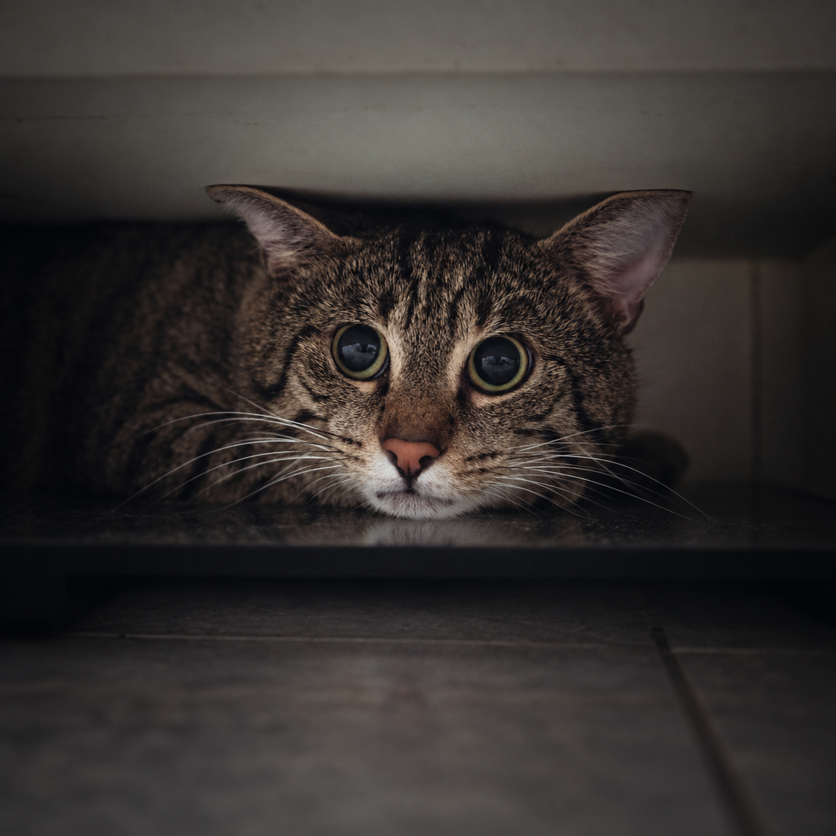 A cat unsettled by a house move