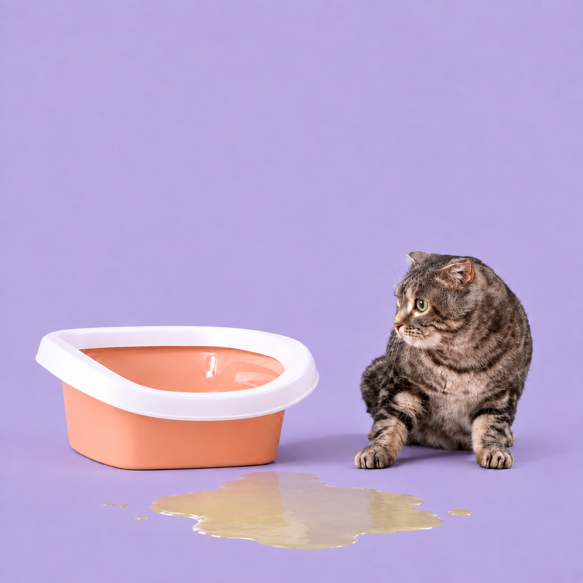 A calm cat relaxing at home wearing the Nubello collar